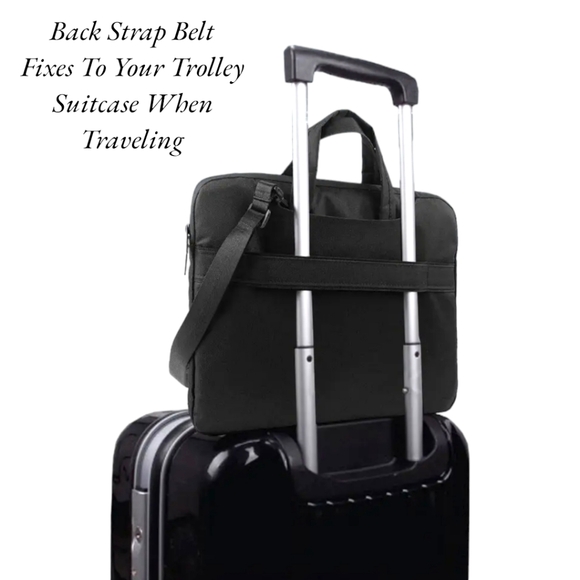 New Arrival!! PINK... Spacious Black and Pink Sleeve Laptop Briefcase Pouch - Picture 4 of 8